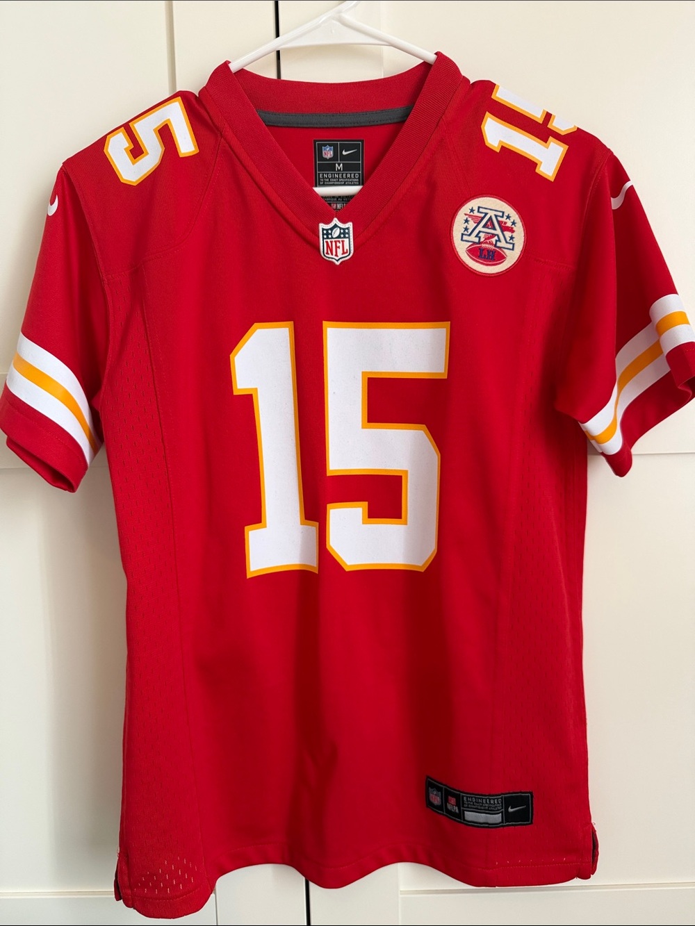 Nike Authentic NFL Jersey Mahomes - #15 Kansas City Chiefs Youth Medium